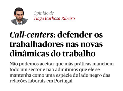 Artigo sobre os trabalhadores dos call-centers
