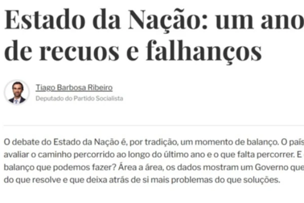Estado da Nação: um ano de recuos e falhanços (artigo)